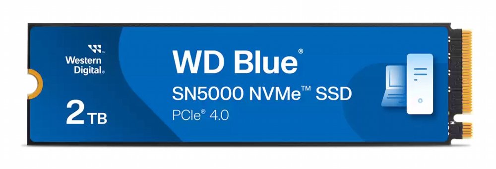 076bda47c1d8fef8993f849d70b29ecdb5c206a528cd3f34f3c039db4b3b3ebb.jpg Western Digital Blue SN5000 | 2TB NVMe SSD | M.2 Gen4 | 5.150MB/s Lezen | 4.850MB/s Schrijven - Afbeelding 1