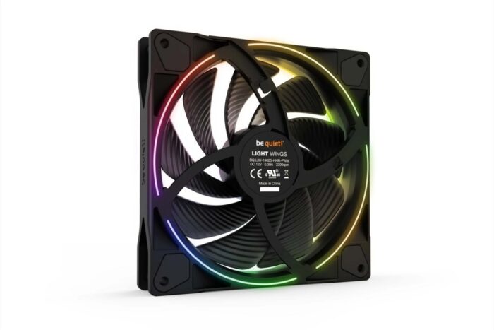 be quiet! Light Wings 140mm PWM High-Speed | Behuizingsventilator 14 cm | Zwart | 1 Stuk - Afbeelding 4