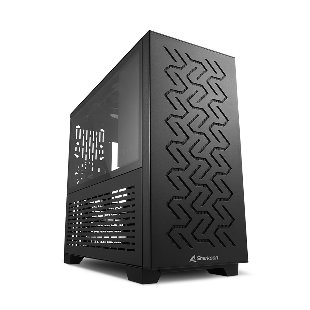 200d941cdc820f852319d3300b7deeece3172115b85a4d2c9a6a0837ab8160b3.jpg Sharkoon MS-Z1000 | Micro Tower Case | Zwart - Afbeelding 1