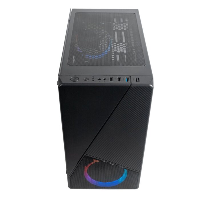 Azza Noir 130 RGB | Micro Tower Case | Zwart | Open Box - Afbeelding 3