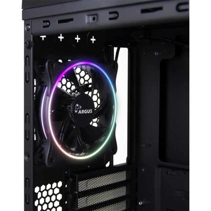 Inter-Tech X-908 Infini2 | Infinity Mirror | Tower Case | USB-C | Zwart - Afbeelding 14