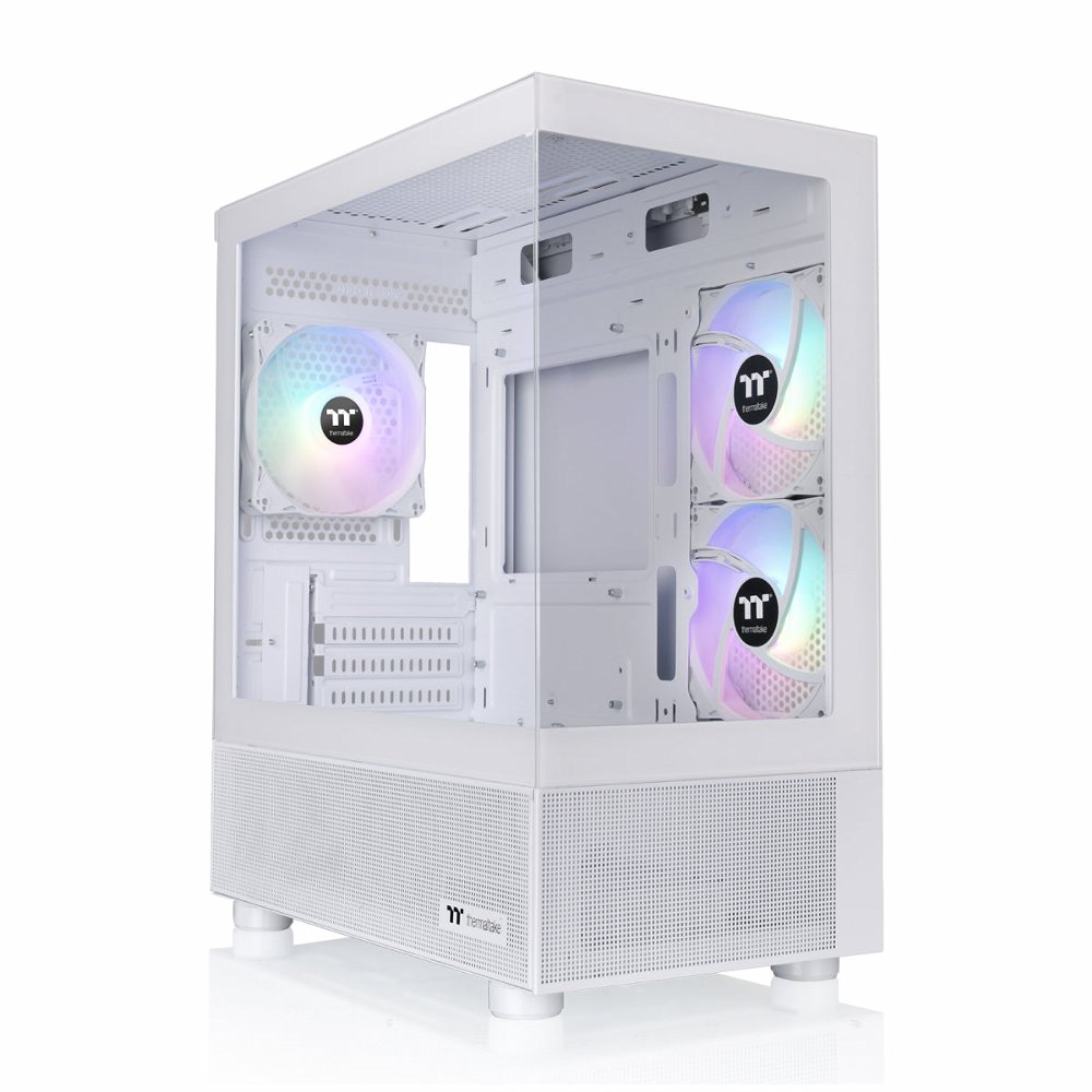 32d00b1fbf35d95c1f095bd259a042d148937a4321af3b304e3e27774279e609.jpg Thermaltake View 170 TG ARGB Snow | Micro Tower Case | Snow (CA-1Z4-00M6WN-00) - Afbeelding 1