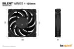 be quiet! SILENT WINGS 4 | 120mm Computer behuizing Ventilator 12 cm Zwart 1 stuk(s) - Afbeelding 5