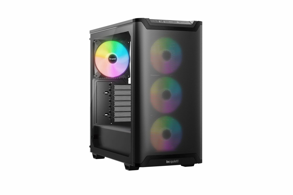 3f6349bb66882cc4751263e5b2b01ecd74e7cd3e3ce971a2b80a584ad74a532c.jpg be quiet! PURE BASE 501 LX RGB | Midi Tower Case | Zwart - Afbeelding 1