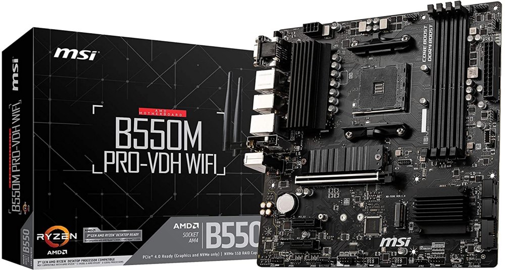47f64f00df5d32a3b4589c7d268d0bd881ea98ed77a56dbd75edd90862a6722e.jpg MSI B550M PRO-VDH WIFI | Socket AM4 | AMD B550 | 4xDDR4 | Micro-ATX | Moederbord | Returned - Afbeelding 1