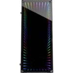 Inter-Tech X-908 Infini2 | Infinity Mirror | Tower Case | USB-C | Zwart - Afbeelding 2