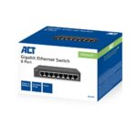 ACT AC4418 | Unmanaged Switch | 8 Poorten | Gigabit Ethernet | Grijs | Plug & Play - Afbeelding 2