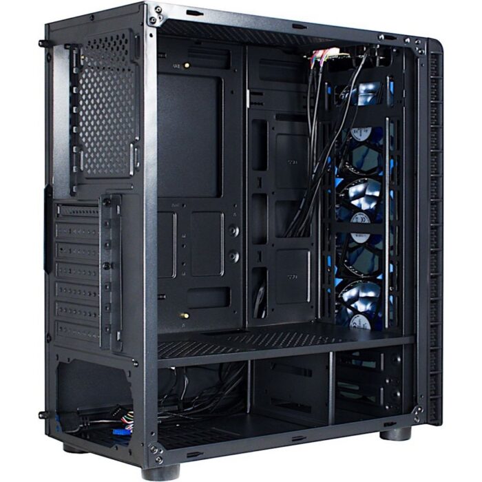 Inter-Tech CXC2 Blue Light | Midi Tower Case | Zwart - Afbeelding 7