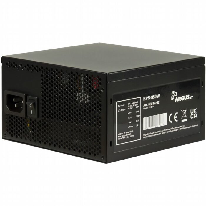 Inter-Tech ArgusNT BPS-850W | 850 Watt Bronze ATX 3.1 | Voeding | PSU - Afbeelding 3