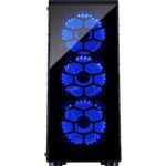 Inter-Tech CXC2 Blue Light | Midi Tower Case | Zwart - Afbeelding 12