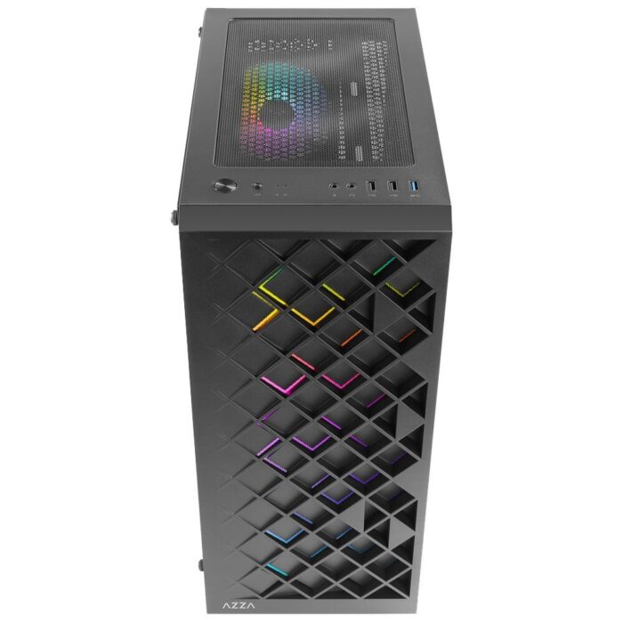 Azza Spectra RGB | Midi Tower Case | Zwart - Afbeelding 3