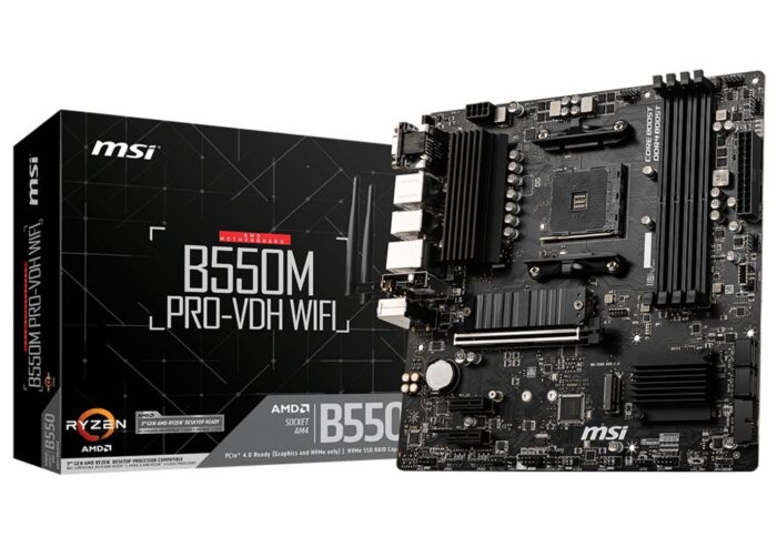 MSI B550M PRO-VDH WIFI | Socket AM4 | AMD B550 | 4xDDR4 | Micro-ATX | Moederbord | Returned - Afbeelding 2