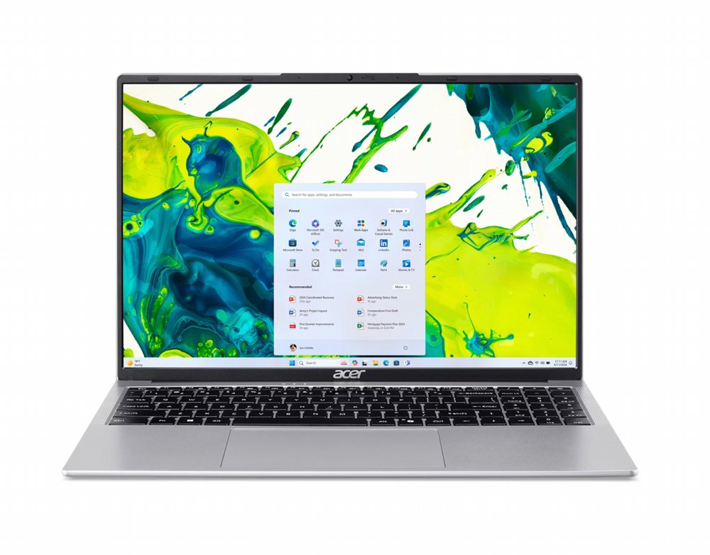 6a9a8e29b3158c483b4b42b34b8d5a8463a76477a636d3c69a9fb51a53316240.jpg Acer Aspire Lite | 16" IPS WUXGA | Intel Core i3 1305U | 8GB DDR5 | 512GB SSD | W11 Professional - Afbeelding 1