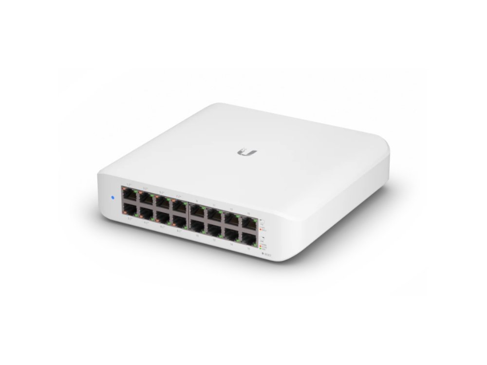 6fb20198d0baf9580be9caac968f1cec5b753cbc3464e7c95d374d8b31700e22.jpg Ubiquiti UniFi Switch Lite 16 PoE | Managed L2 Switch | 16 Poorten | Gigabit Ethernet (10/100/1000 Mbps) | PoE | Wit - Afbeelding 1