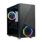 Azza Noir 130 RGB | Micro Tower Case | Zwart | Open Box - Afbeelding 2