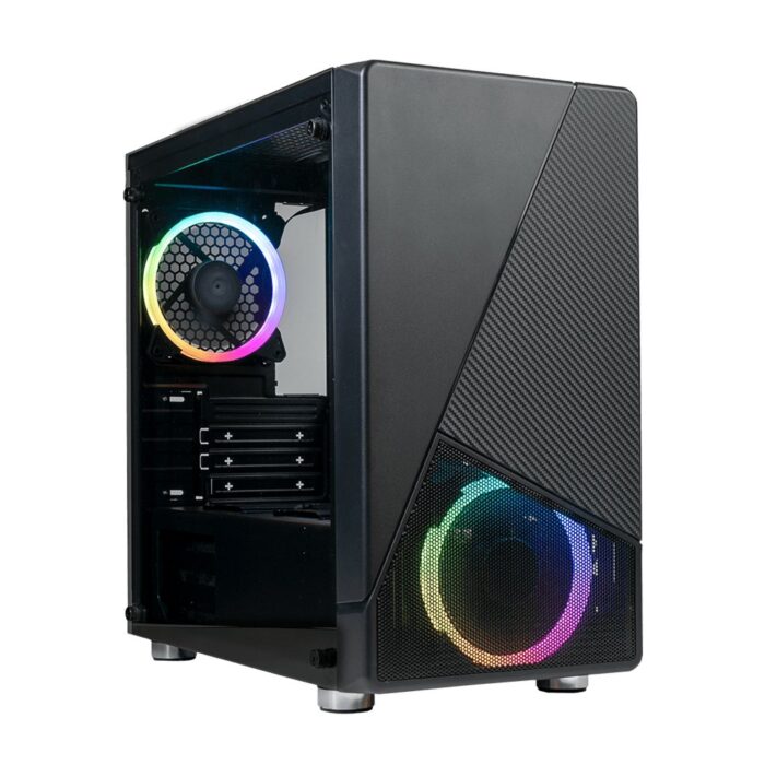 Azza Noir 130 RGB | Micro Tower Case | Zwart | Open Box - Afbeelding 2