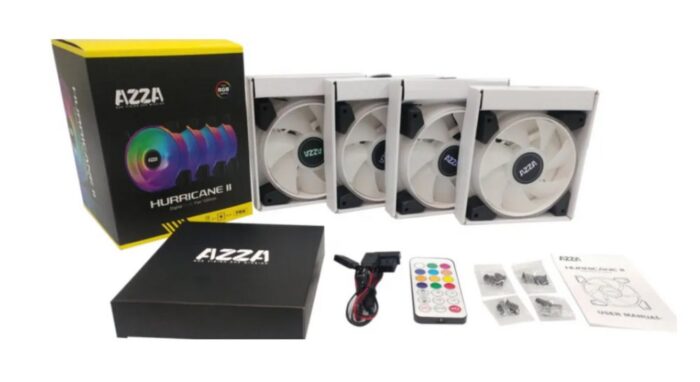 Azza Hurricane II RGB 4 Pack | 120mm Case Fans - Afbeelding 2