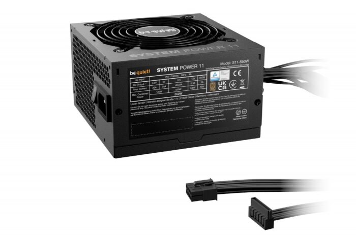 be quiet! System Power 11 550W | 550 Watt Bronze ATX PSU | Niet Modulair | Power Supply | Voeding - Afbeelding 2