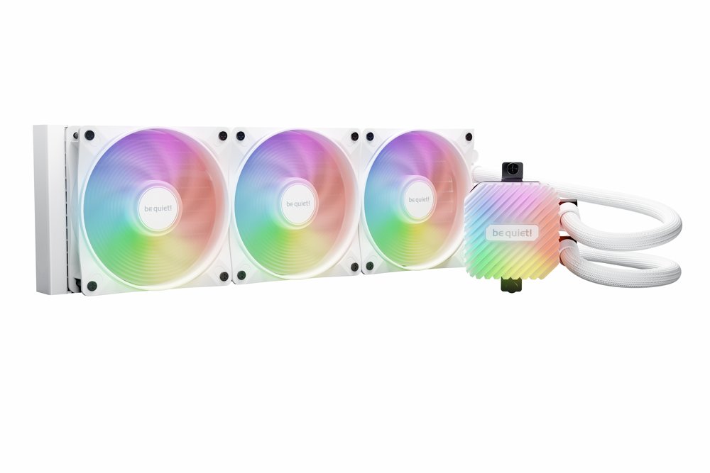 7960f5d3c0c1681283208cb08bd1e12d60abc5b30c4bde6a33fc65cebeaa85be.jpg be quiet! LIGHT LOOP 360mm | All-in-One CPU Waterkoeler | Wit - Afbeelding 1