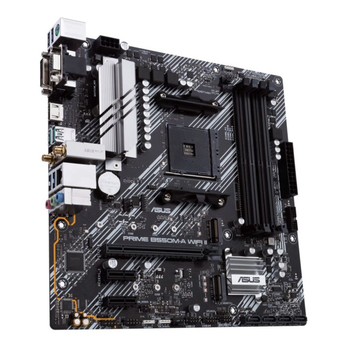 ASUS PRIME B550M-A WIFI II | Socket AM4 | AMD B550 | 4xDDR4 | Micro-Atx | Moederbord - Afbeelding 3