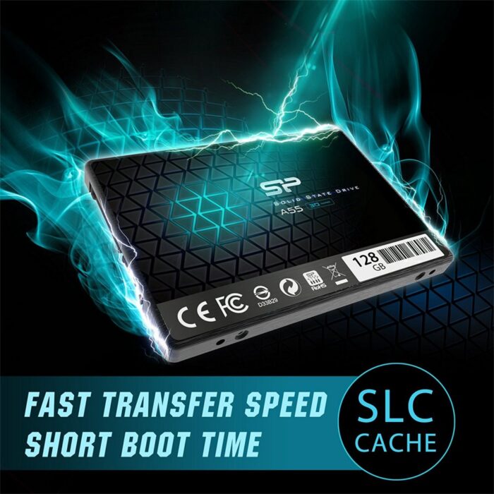 Silicon Power A55 | 128GB SATA SSD | 2.5'' | 460MB/s Lezen | 360MB/s Schrijven - Afbeelding 3