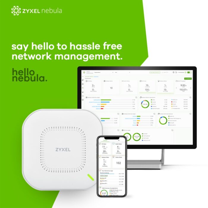 Zyxel Nebula NWA110AX | WiFi 6 Indoor Access Point | 1775 Mbit/s | PoE+ / 12 V DC | Inclusief Montagebeugel - Afbeelding 10