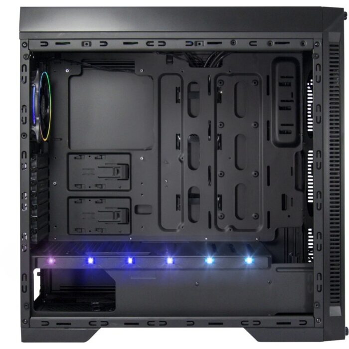 Inter-Tech X-908 Infini2 | Infinity Mirror | Tower Case | USB-C | Zwart - Afbeelding 5