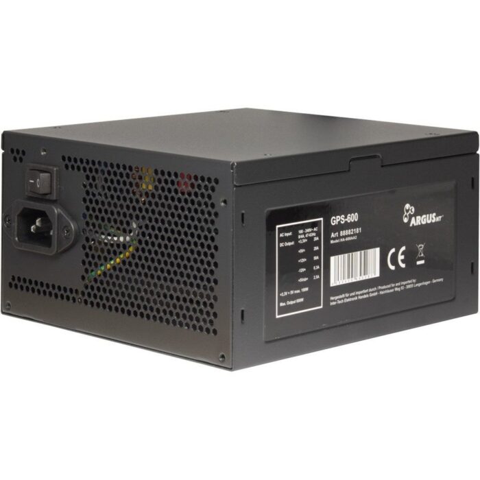 Inter-Tech Argus GPS-600 | 600 Watt Gold ATX PSU | Power Supply | Voeding - Afbeelding 3