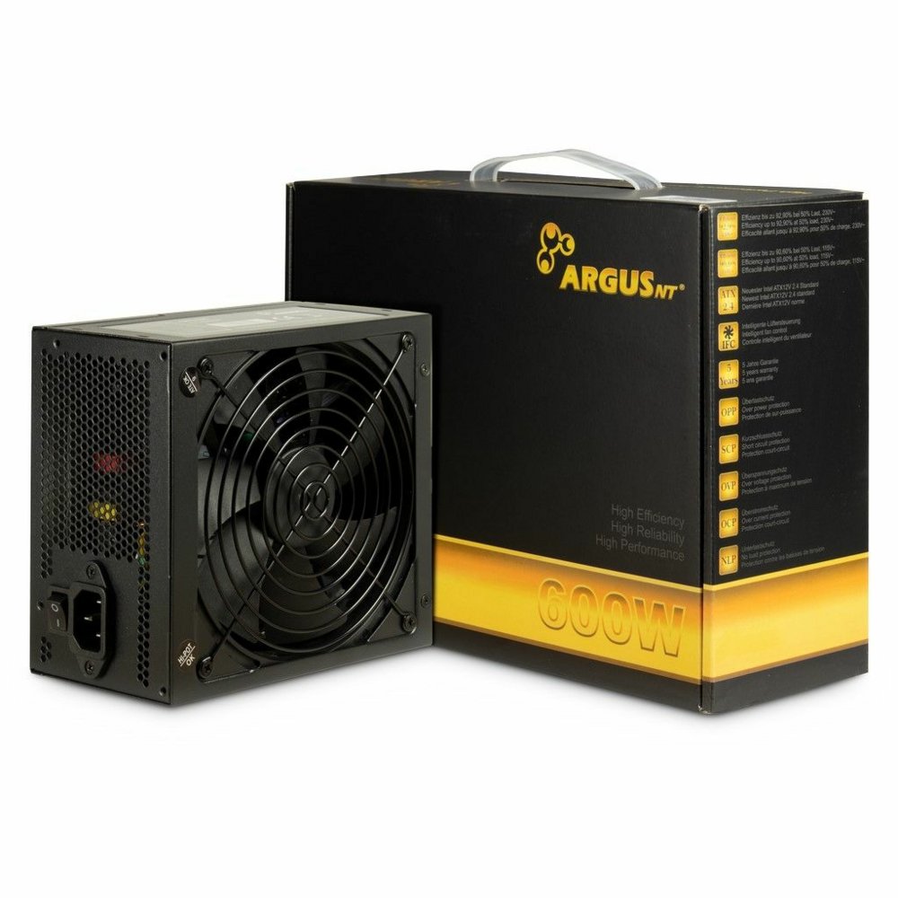 992873ceb80524058d29c2fb4ff2c879fcf4ab099063cb4641bb38c9a582afd6.jpg Inter-Tech Argus GPS-600 | 600 Watt Gold ATX PSU | Power Supply | Voeding - Afbeelding 1