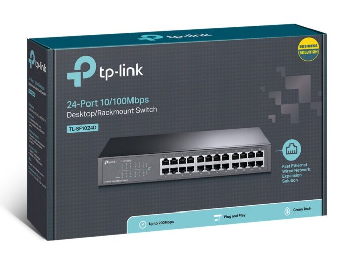 TL-SF1024D | 24-poorts 10/100Mbps Unmanaged Switch | Auto MDI/MDIX | Energie-efficiënt | Rack-monteerbaar | Returned - Afbeelding 6