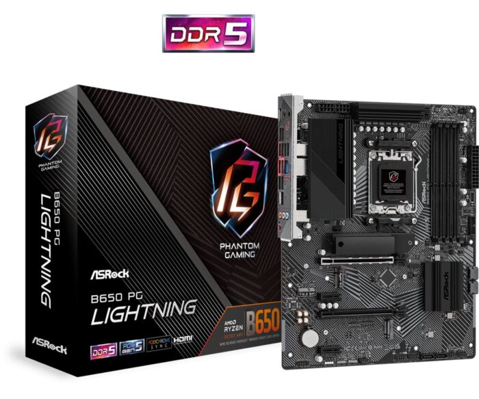 Asrock B650 PG Lightning | Socket AM5 | AMD B650 | 4xDDR5 | ATX | Moederbord | RENEWED - Afbeelding 6