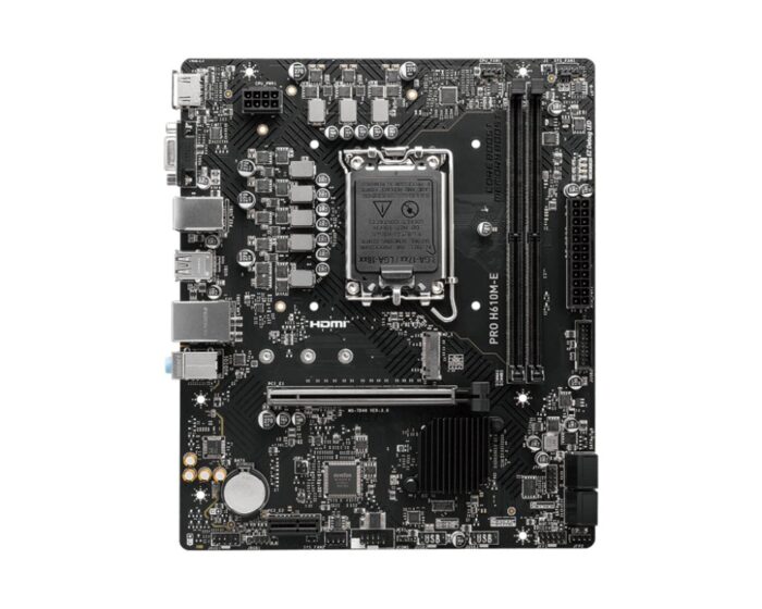 MSI PRO H610M-E | Socket LGA 1700 | Intel H610 | 4xDDR5 | Micro-ATX | Moederbord - Afbeelding 2