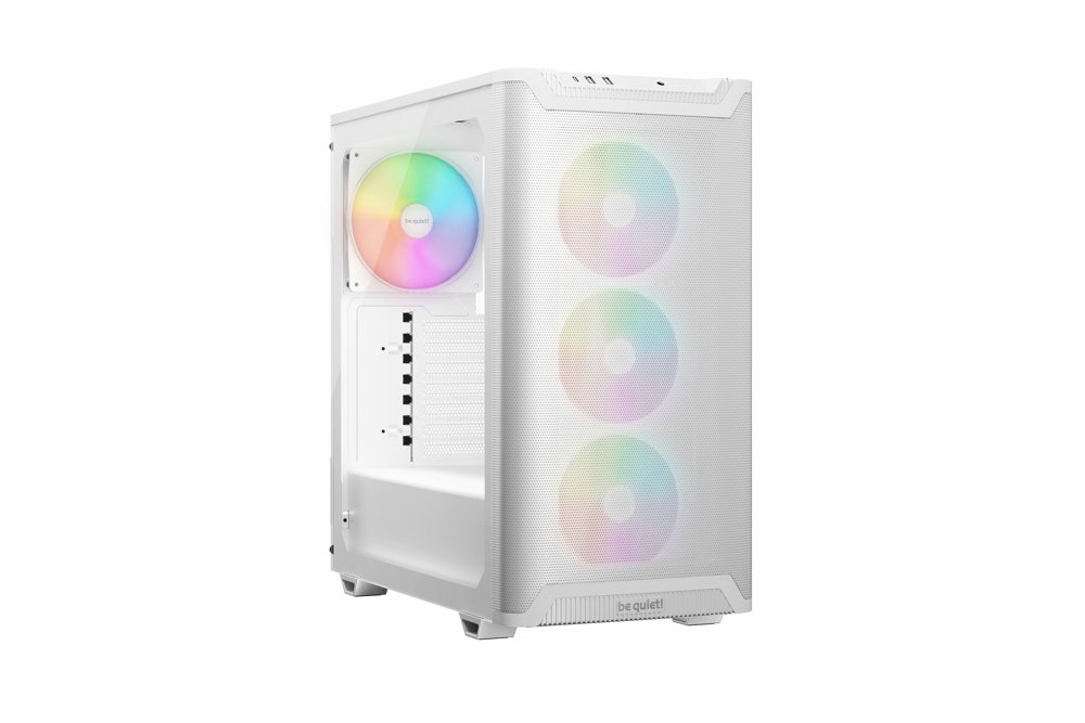 b524e9dbec3121b6c3256ad81695f5abc9546aea98d3a57c46a1554c55de6144.jpg be quiet! PURE BASE 501 LX RGB | Midi Tower Case | Wit - Afbeelding 1