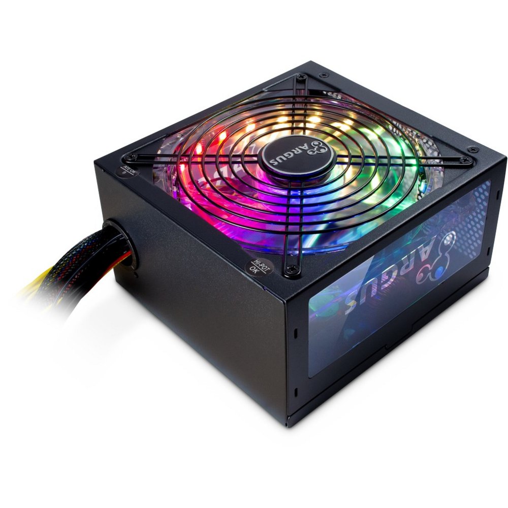 cd422cab0d9fdef3695b19148e7ff129896902b2cc080132a668012a1164f090.jpg Inter-Tech Argus RGB-500W II | 500 Watt Bronze ATX PSU | Power Supply | Voeding - Afbeelding 1