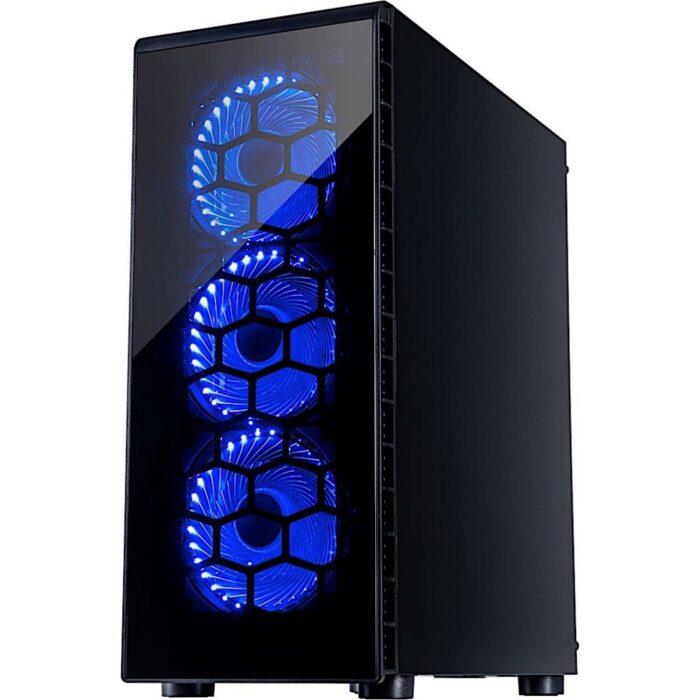 Inter-Tech CXC2 Blue Light | Midi Tower Case | Zwart - Afbeelding 11