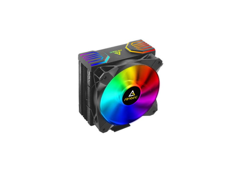 ddf6643d267340ea9079530e7e66dc4338aa139d939f0269c9cb889b47b5cc1f.jpg Antec FrigusAir 400 ARGB | 150W TDP | 158mm Hoogte | CPU Luchtkoeler - Afbeelding 1