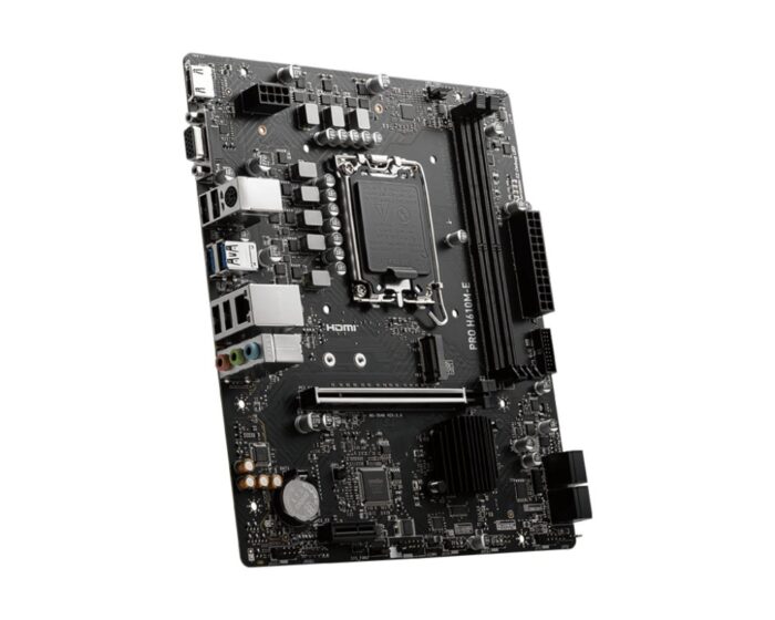 MSI PRO H610M-E | Socket LGA 1700 | Intel H610 | 4xDDR5 | Micro-ATX | Moederbord - Afbeelding 4