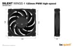 be quiet! SILENT WINGS 4 | 120mm PWM Computer behuizing Ventilator 12 cm Zwart 1 stuk(s) - Afbeelding 5