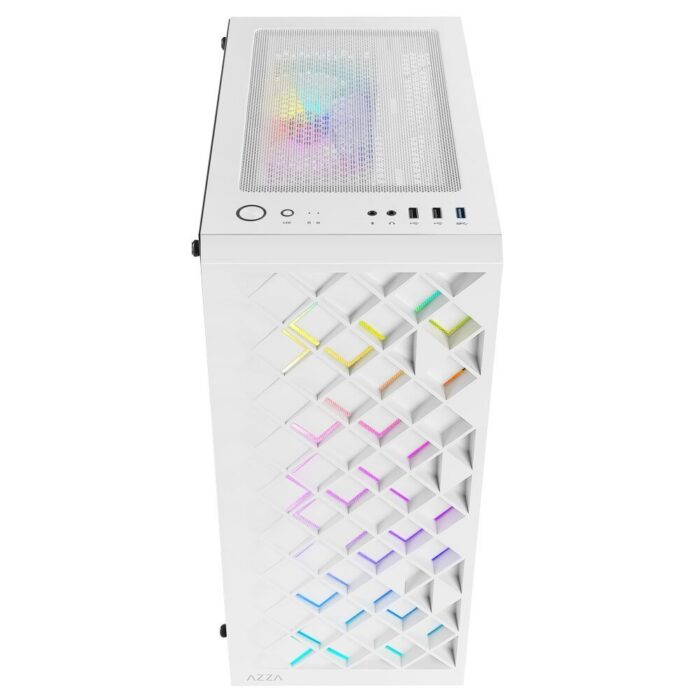 Azza Spectra RGB | Midi Tower Case | Wit - Afbeelding 4