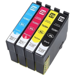 29XL Zwart Huismerk met alle Kleuren Set Inktcartridges | Geschikt voor Epson Expression Home XP-235 / XP-245 / XP-247 / XP-255 / XP-257 / XP-332 / XP-335 / XP-342 / XP-345 / XP-350 / XP-352 / XP-355 / XP-432 / XP-435