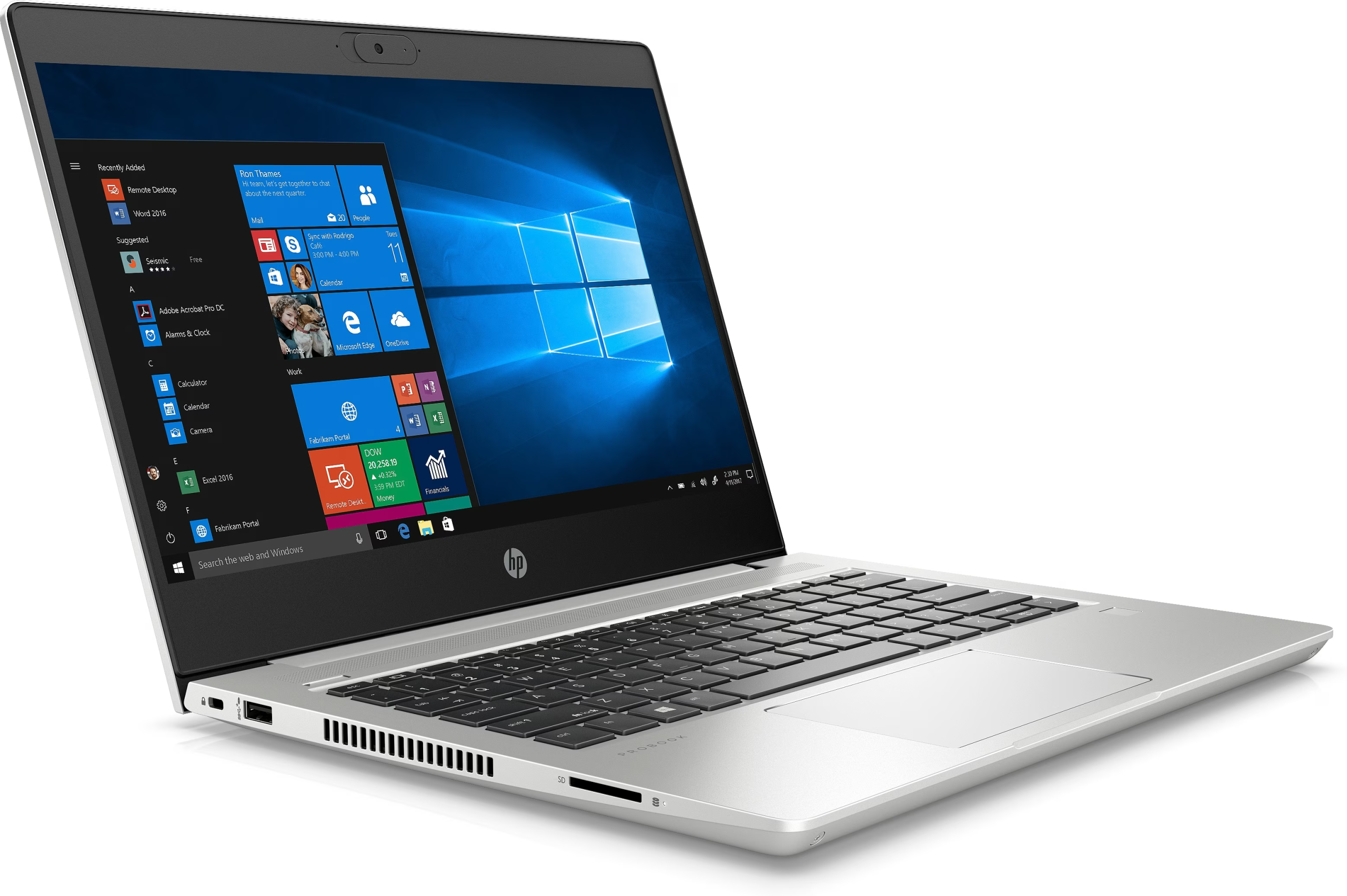 HP ProBook 430 G7 voorkant HP ProBook 430 G7 - Intel i5-10210U - 8GB geheugen - 240 GB SSD - Windows 11 Pro - Afbeelding 1